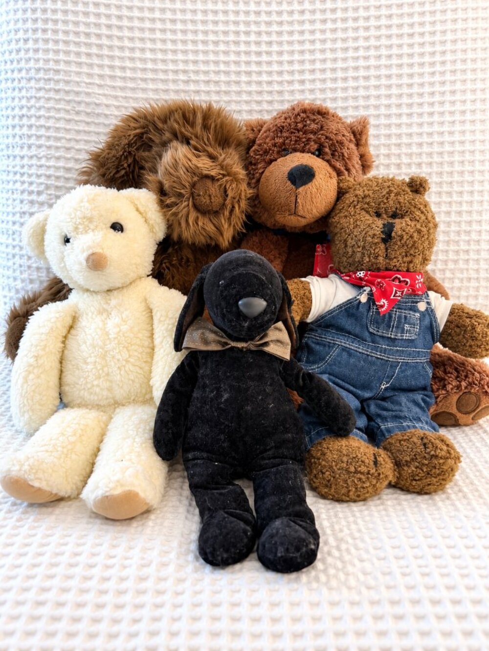 Vintage Premium Teddy Bear & Dog Plush Lot of 5 – GUND, Baby Gap 11-17"